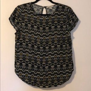 Aztec print top